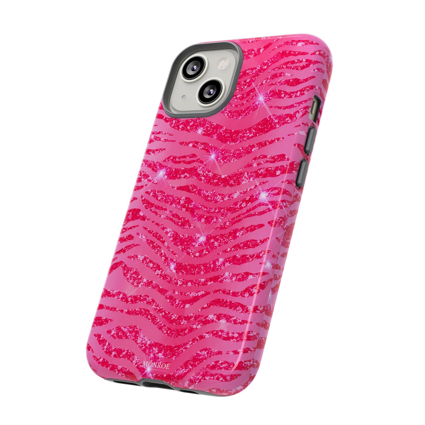 Pink Glitter Zebra Tough Case