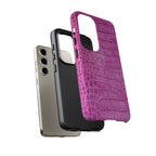 Purple Croc Phone Case
