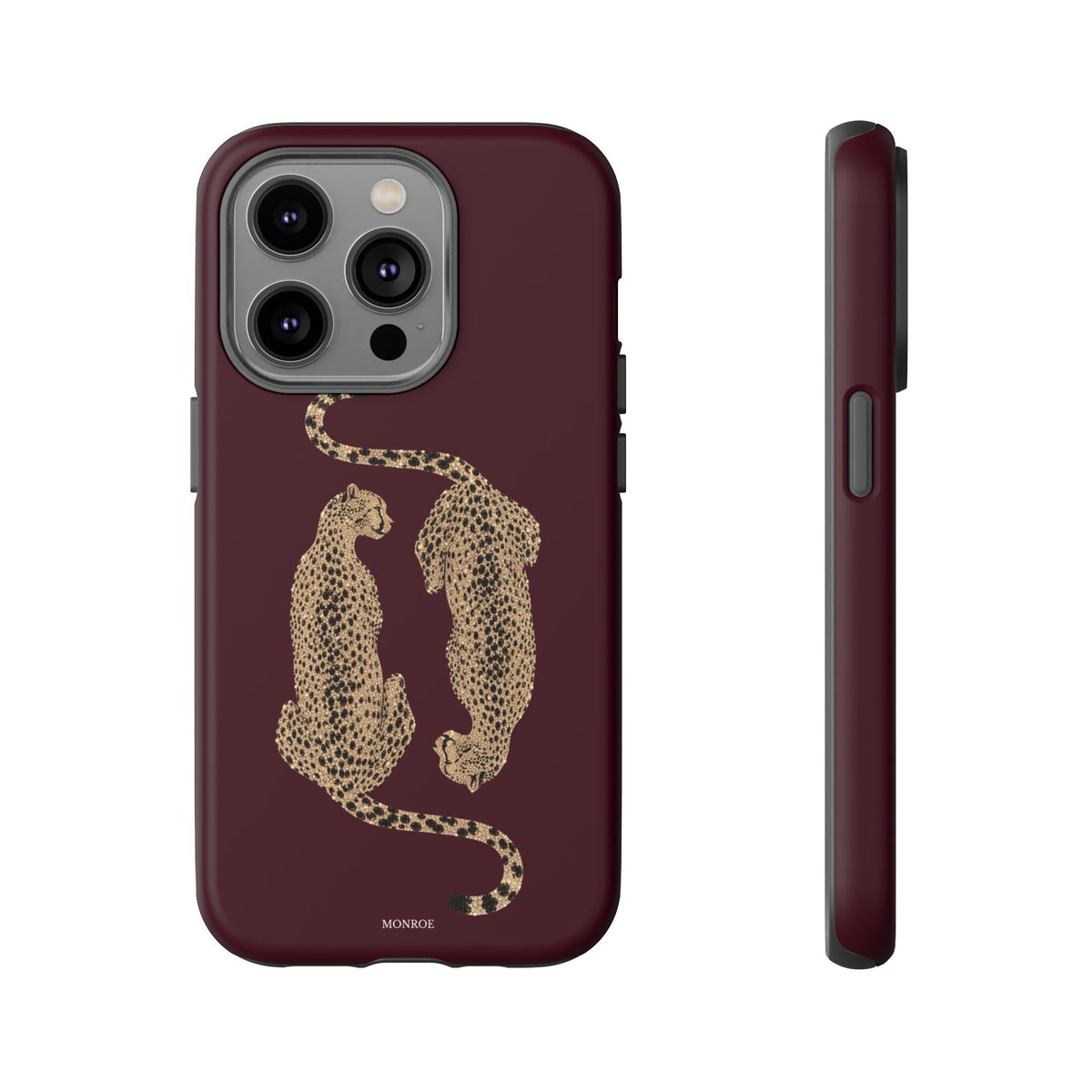 Burgundy Cheetah Tough Case