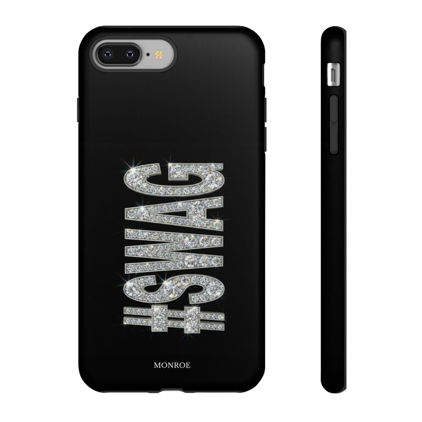 “#SWAG” Black Bling Tough Case