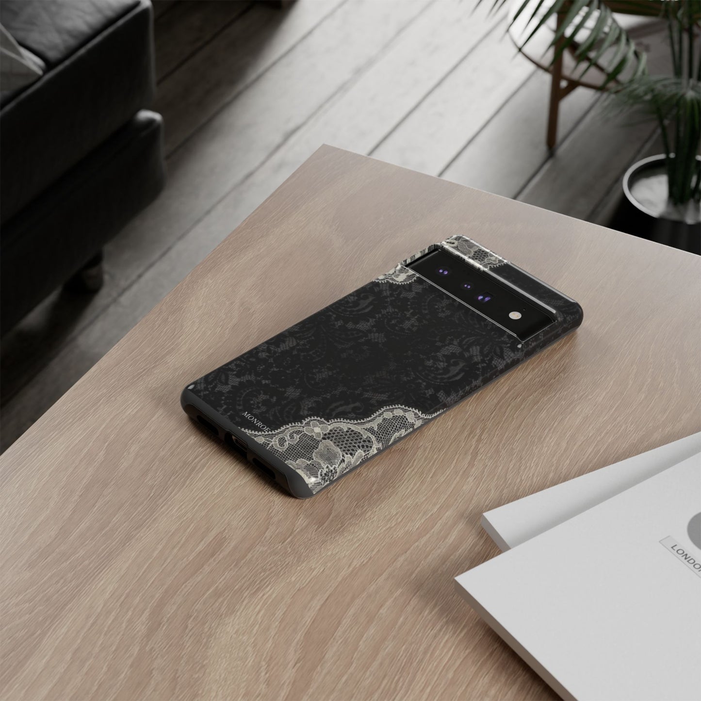Black & White Edged Tough Case