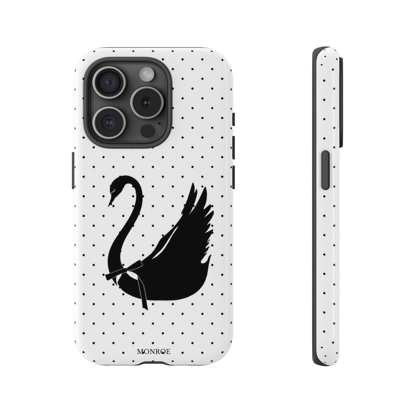 White Swan Polka Dot Tough Case