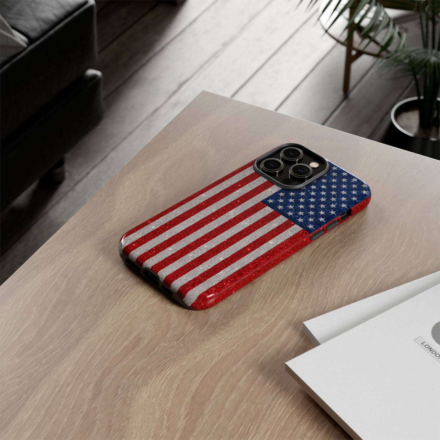 America Glitter Tough Case