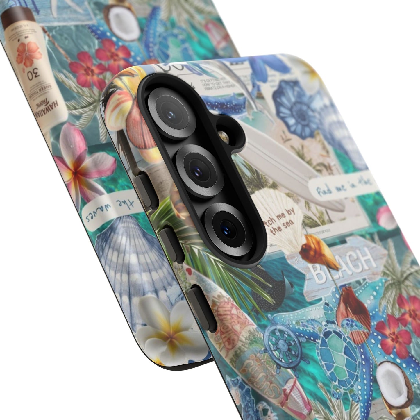 Tropical Beach Collage Tough Case