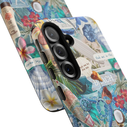 Tropical Beach Collage Tough Case