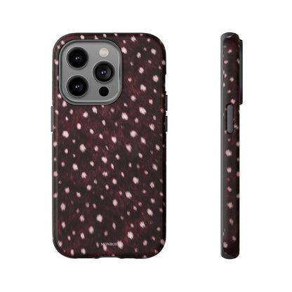 Burgundy Spotted Fur Tough Case