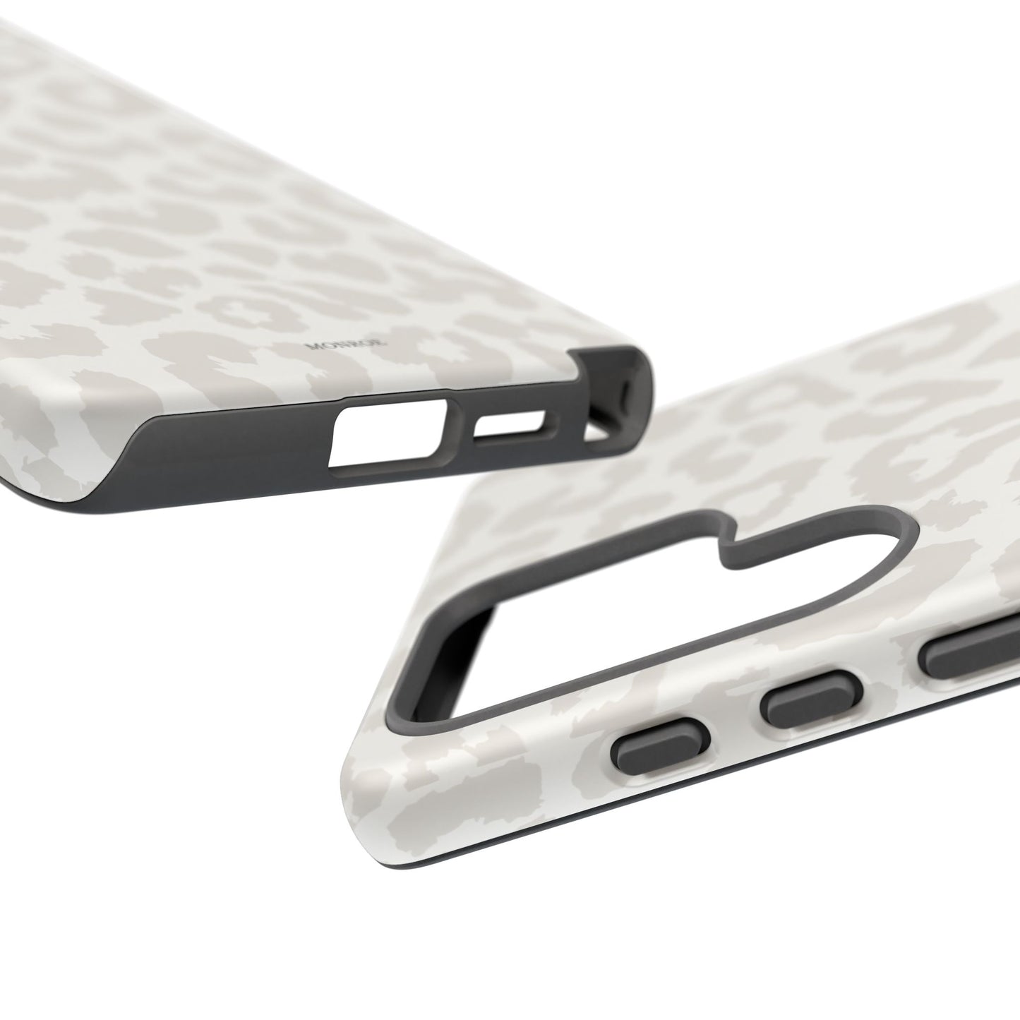 White Leopard Print Tough Case