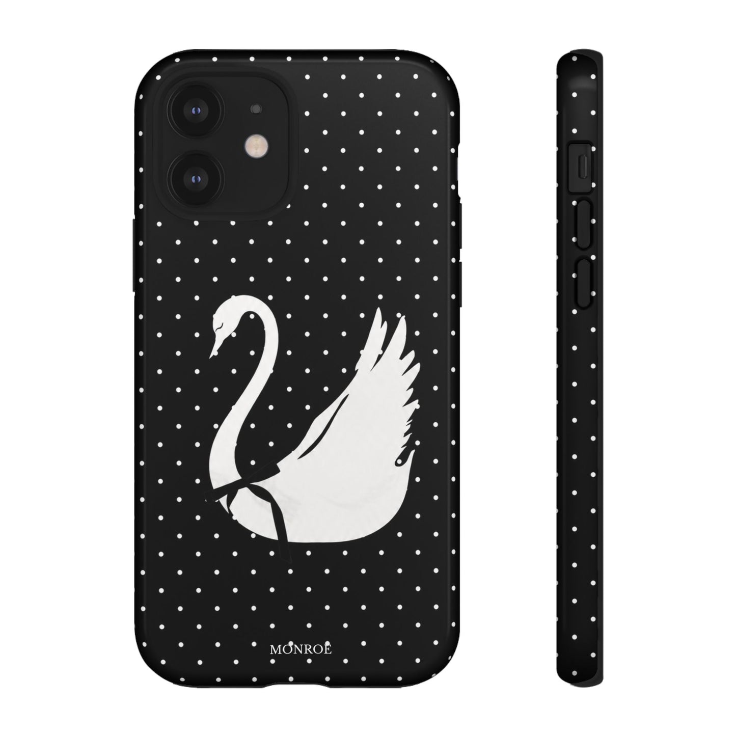 Black Swan Polka Dot Tough Phone Case