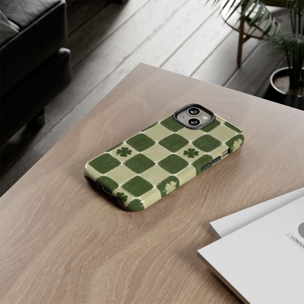 Clover Checker Tough Phone Case