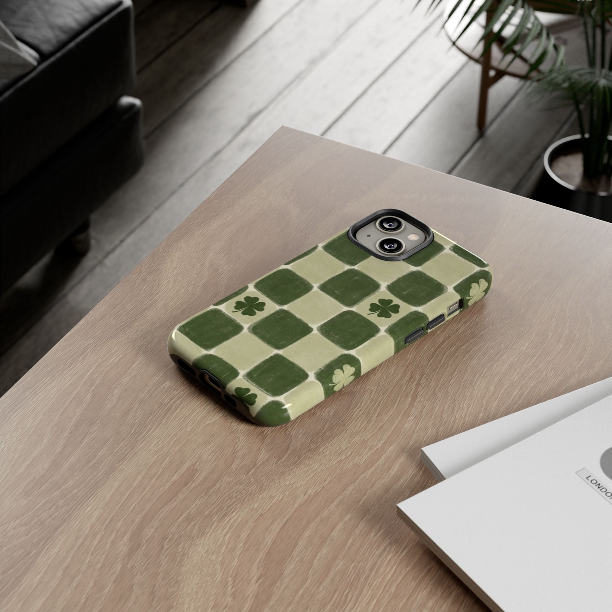 Clover Checker Tough Phone Case