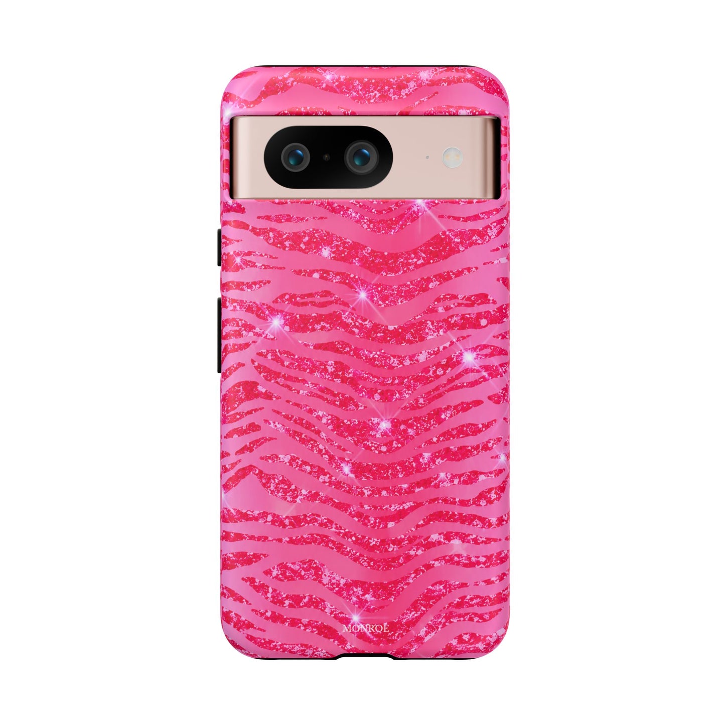 Pink Glitter Zebra Tough Case