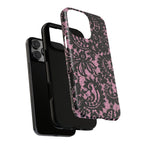 Pink Lace Pattern Tough Phone Case