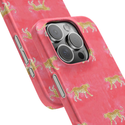 Pink Watercolor Leopard Case