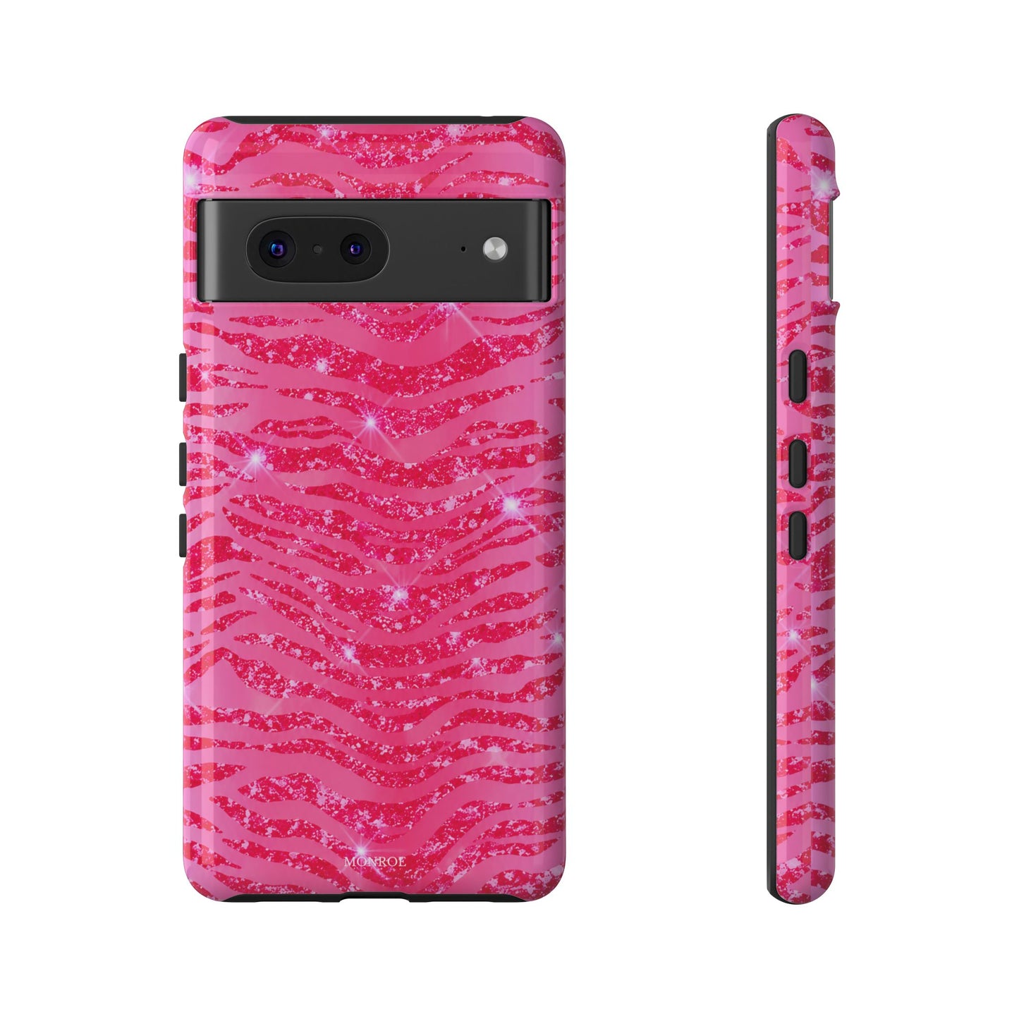 Pink Glitter Zebra Tough Case
