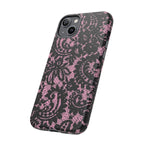 Pink Lace Pattern Tough Phone Case