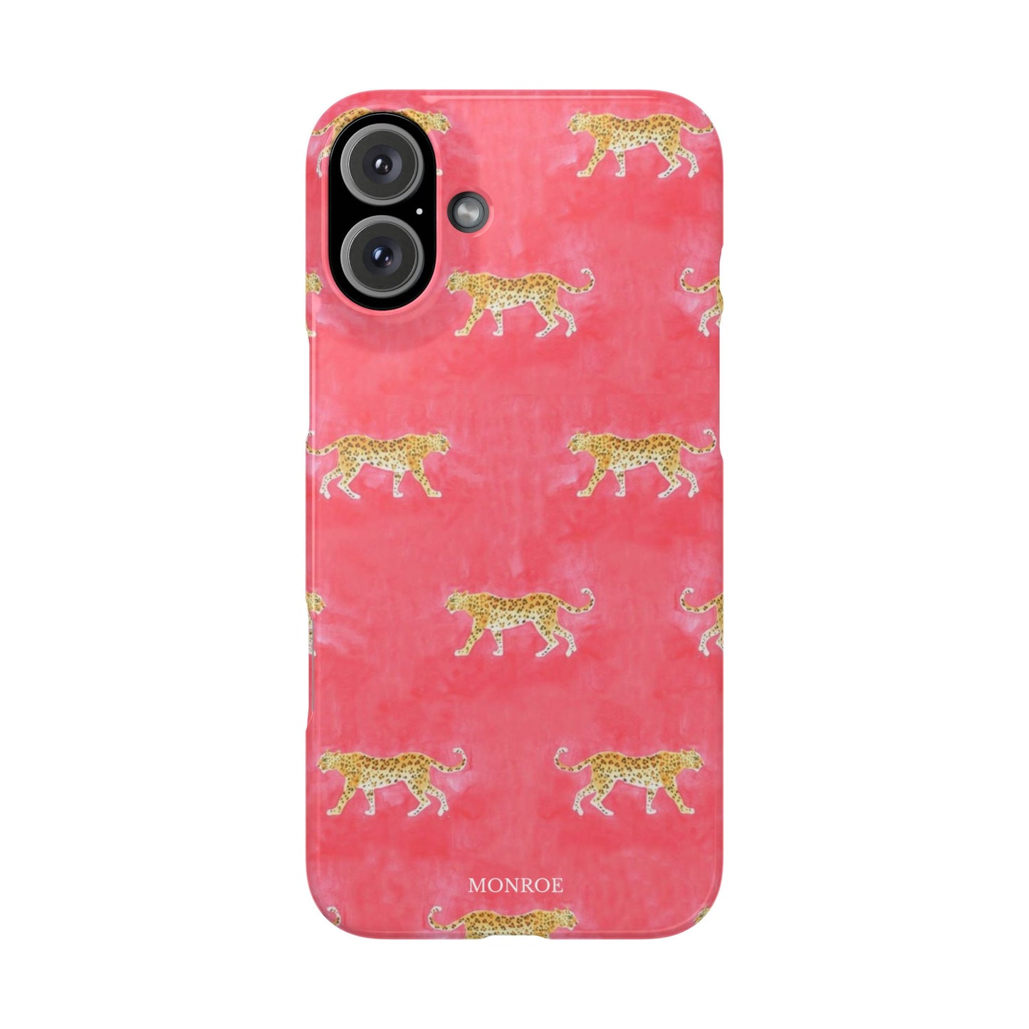 Pink Watercolor Leopard Case