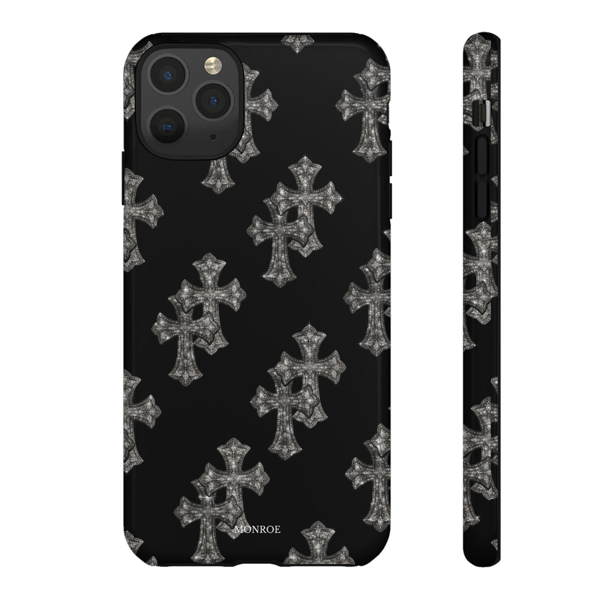 Black Crystal Cross Tough Case
