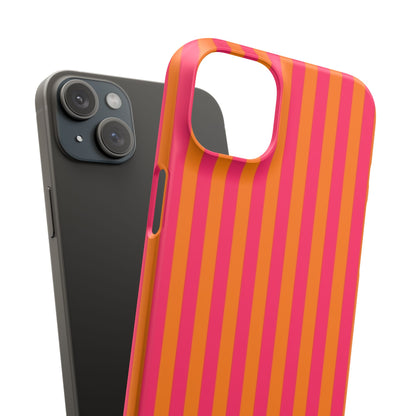 Striped Orange & Pink Case