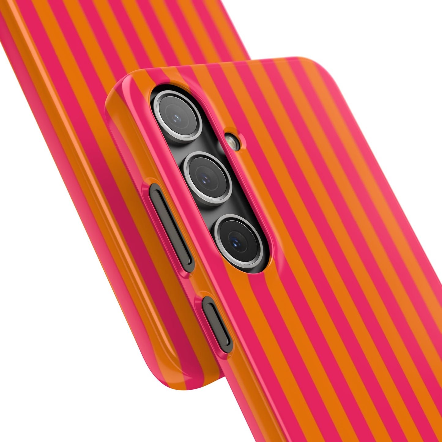 Striped Orange & Pink Case