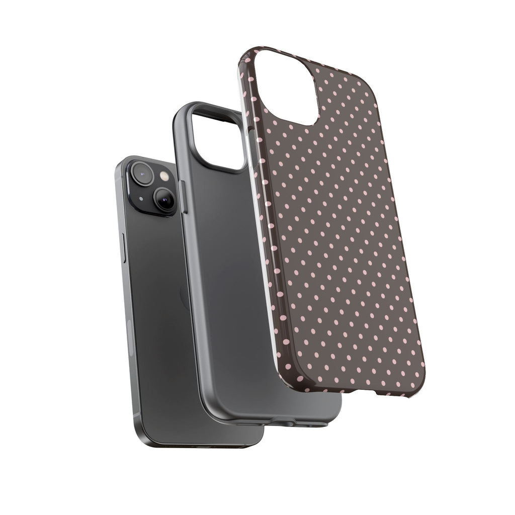Brown Polka Phone Case