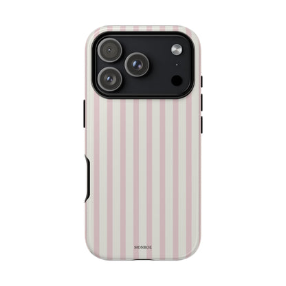Light Pink Stripe Tough Phone Case