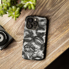 Black and Kiss Design Phone Case