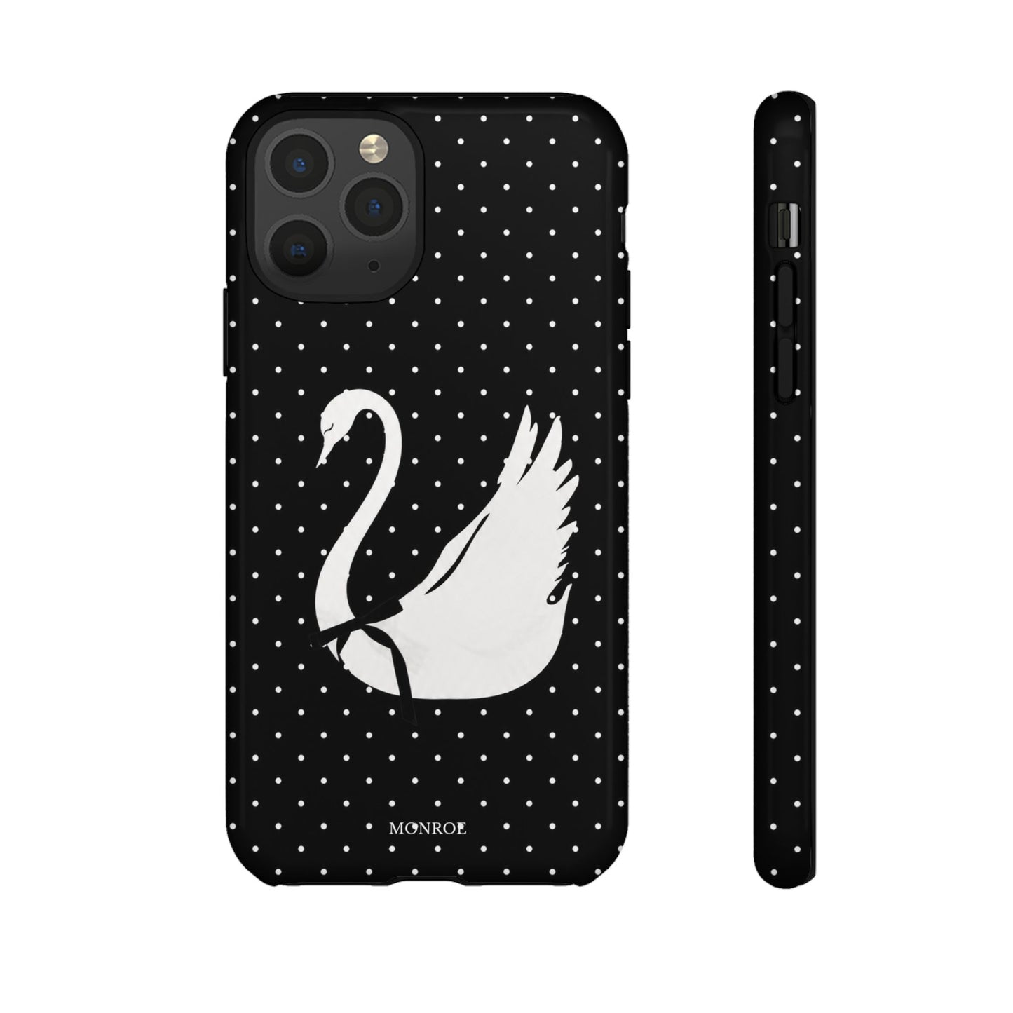 Black Swan Polka Dot Tough Phone Case