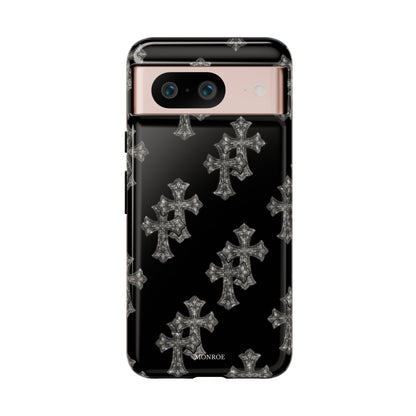 Black Crystal Cross Tough Case