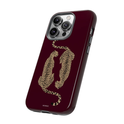 Burgundy Cheetah Tough Case