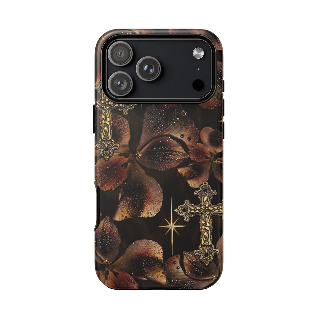 Floral Cross Pattern Tough Case