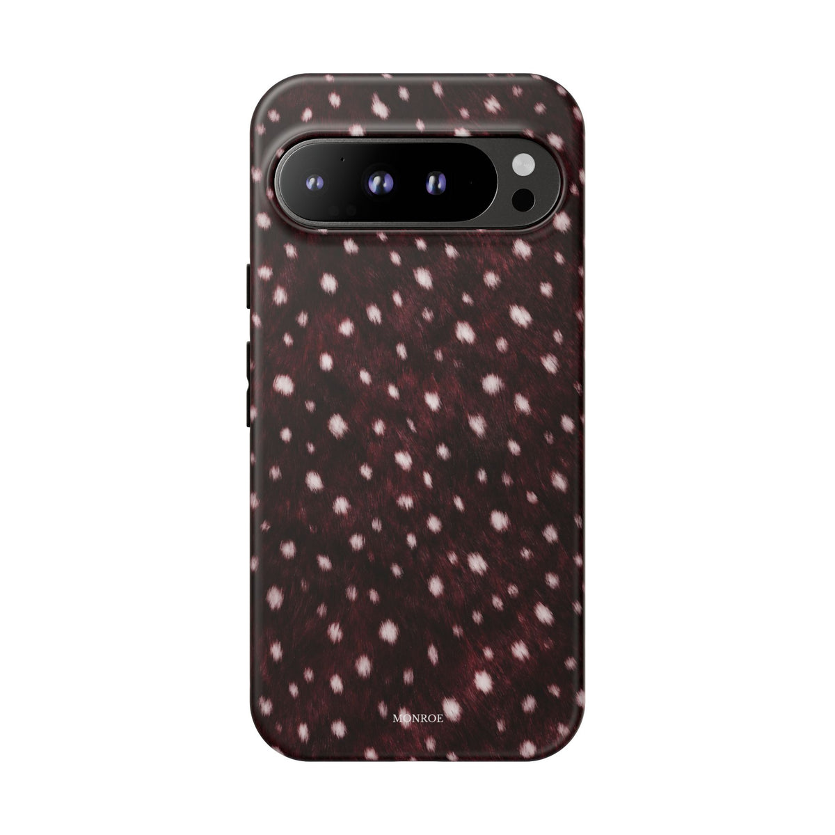 Burgundy Spotted Fur Tough Case