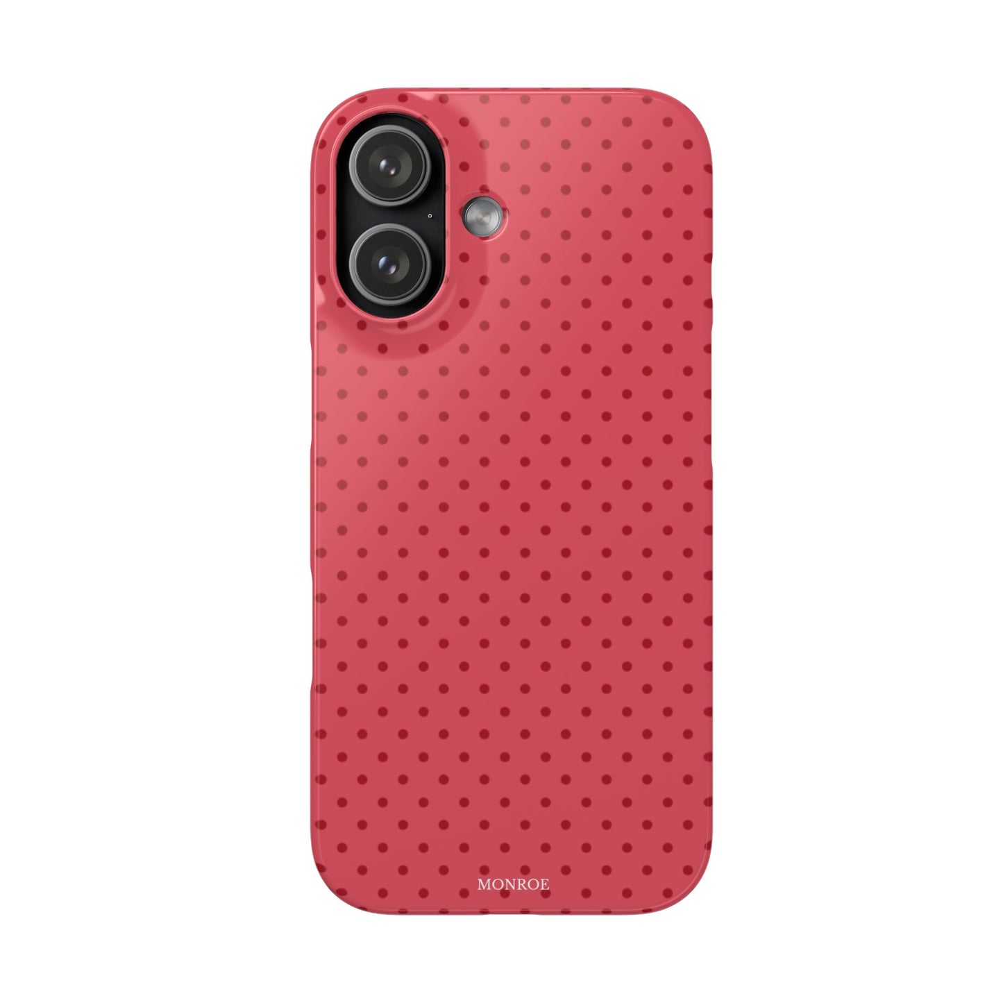 Coral Polka Dot Snap Phone Case