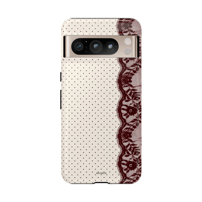 Burgundy Lace Edge Tough Case