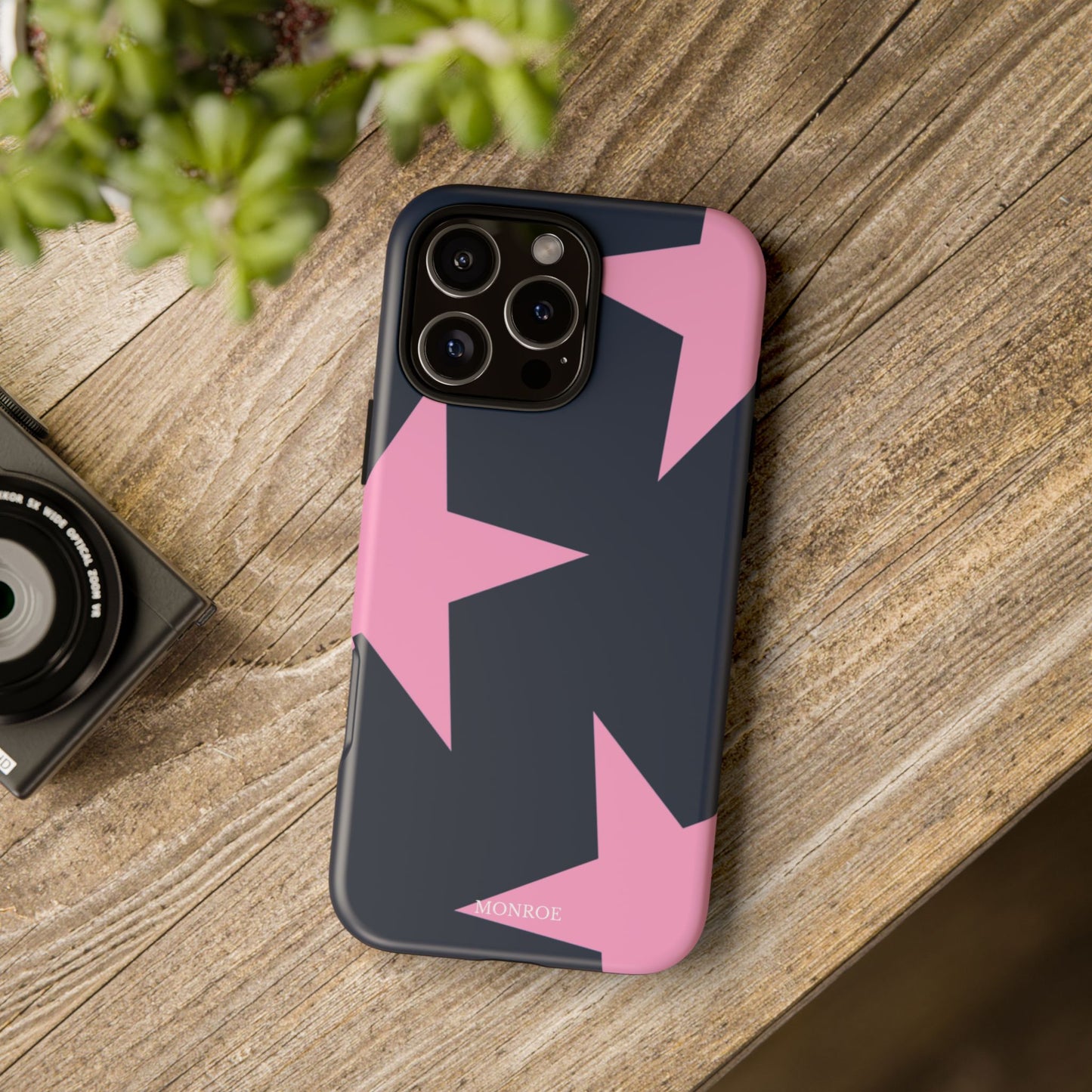 Navy & Pink Star Tough Cover