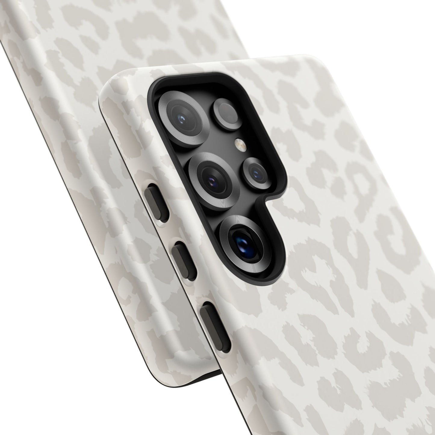 White Leopard Print Tough Case