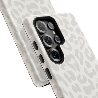 White Leopard Print Tough Case