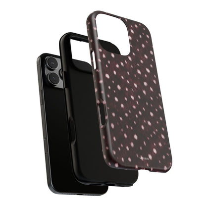 Burgundy Spotted Fur Tough Case