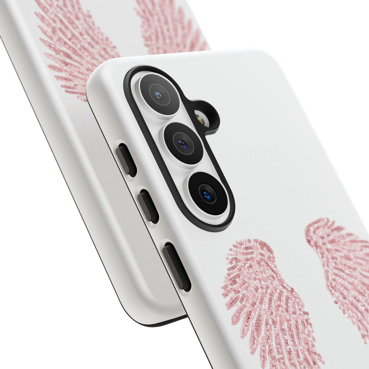 White & Pink Wings Tough Case
