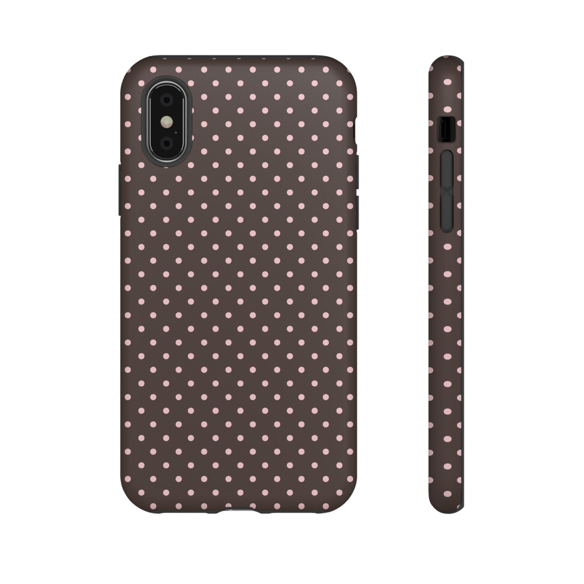 Brown Polka Phone Case