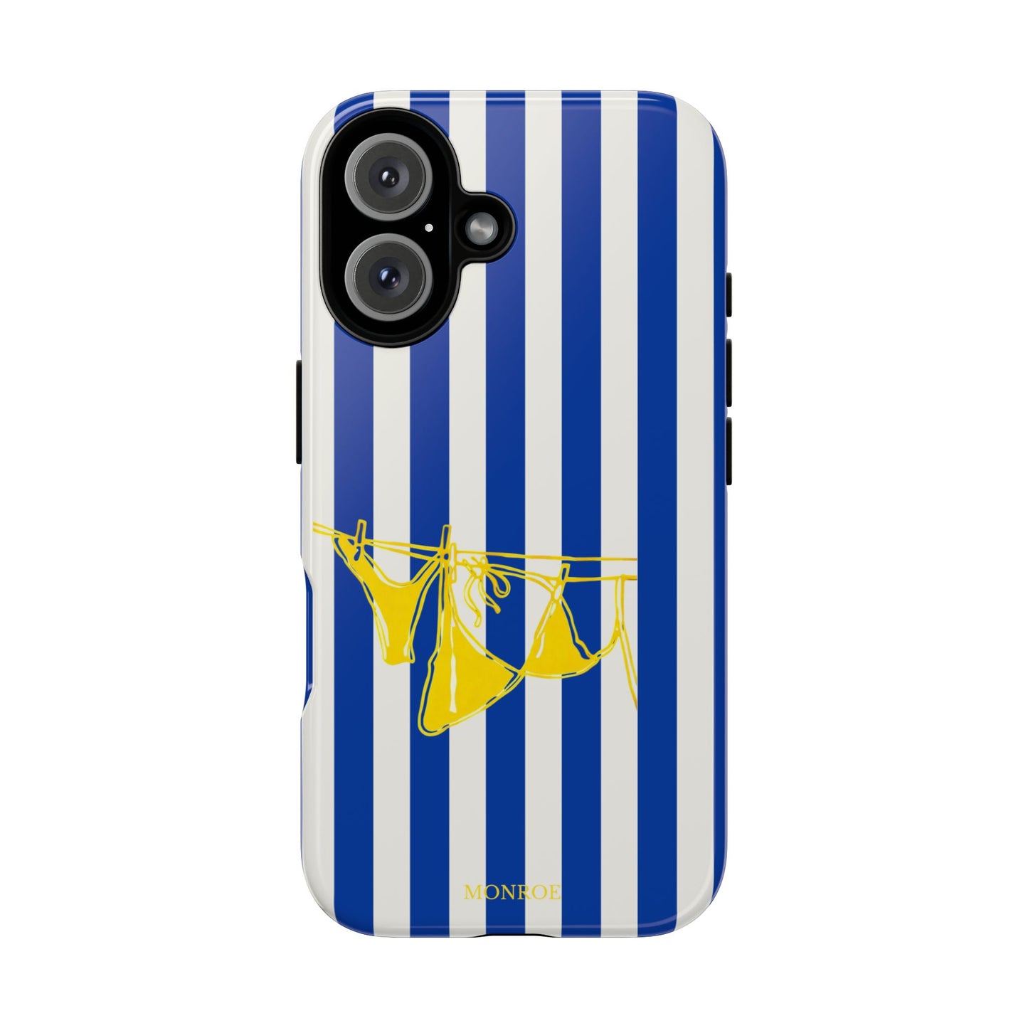 Blue Stripe Beach Art Tough Case