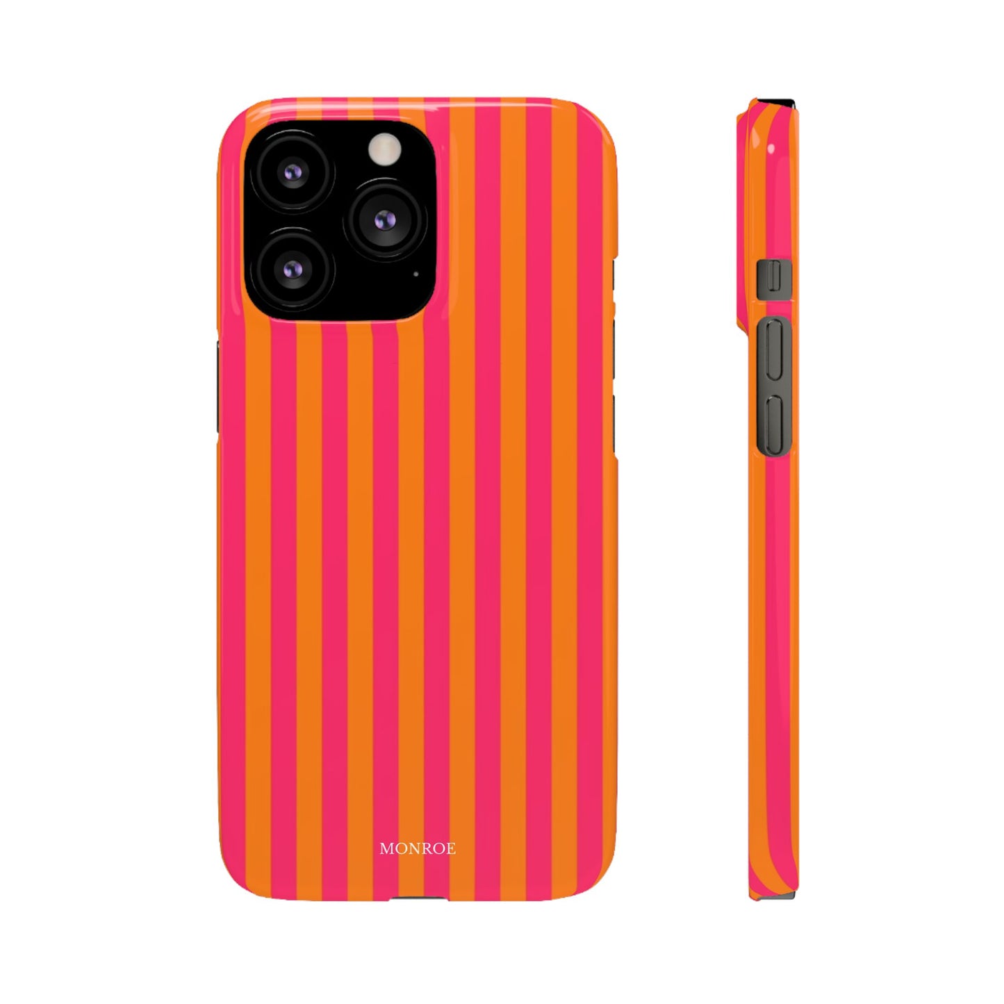 Striped Orange & Pink Case