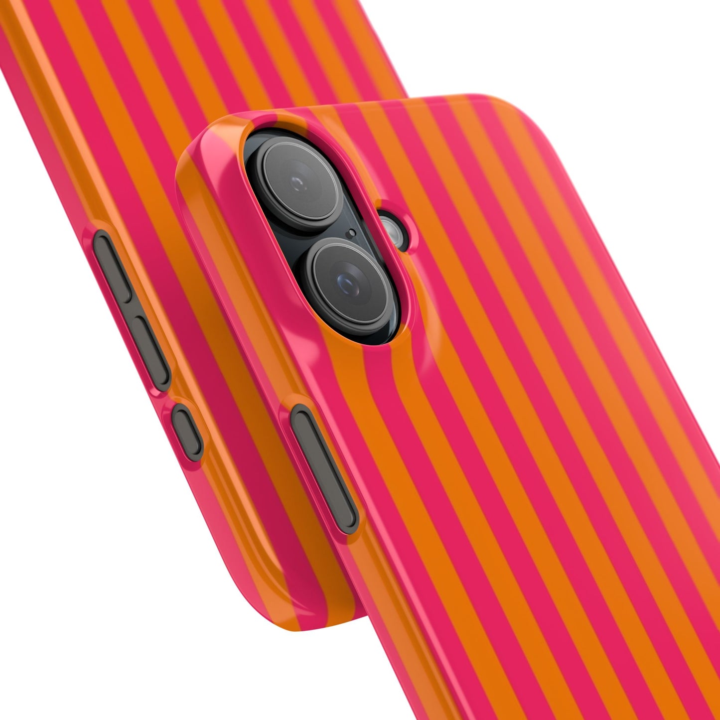 Striped Orange & Pink Case
