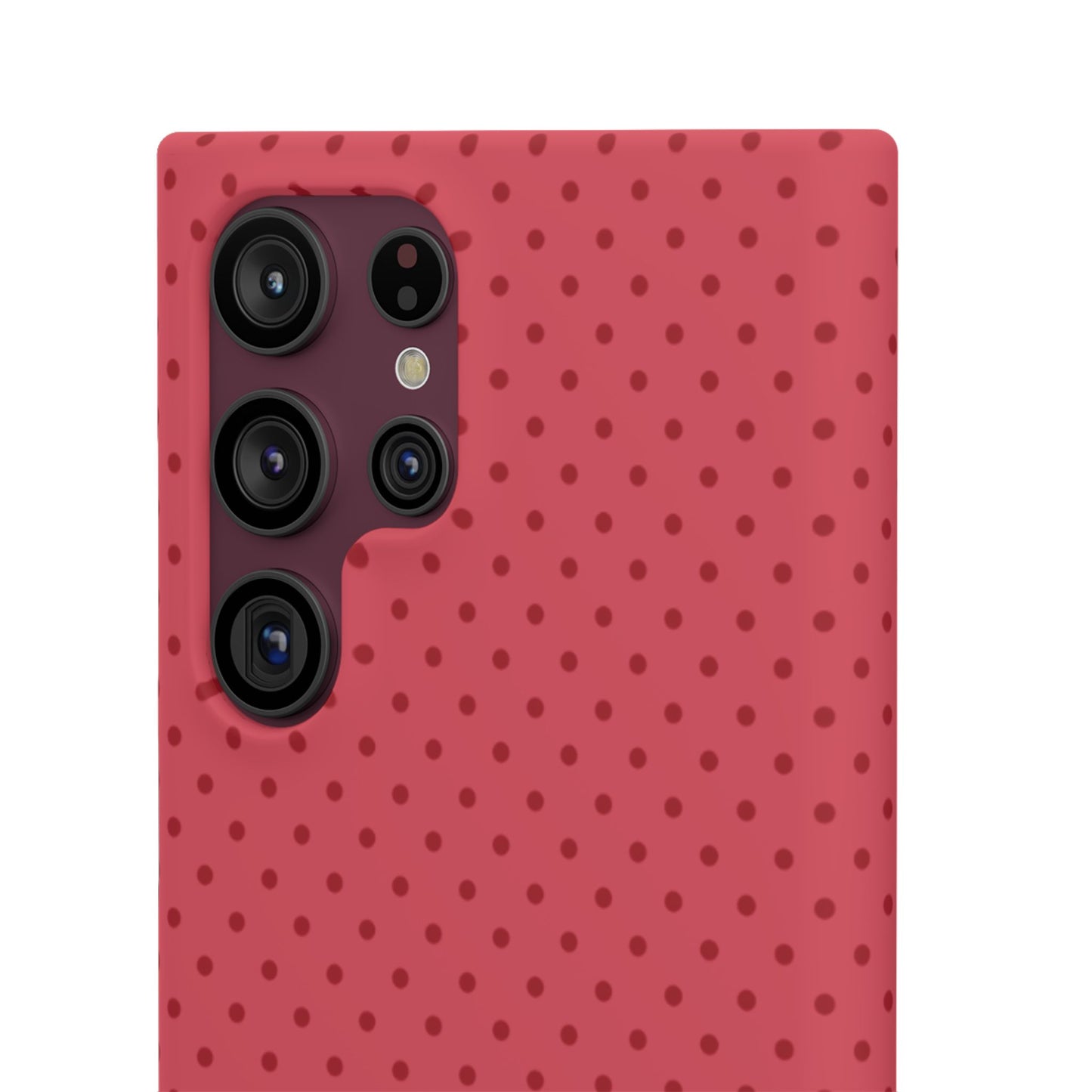 Coral Polka Dot Snap Phone Case