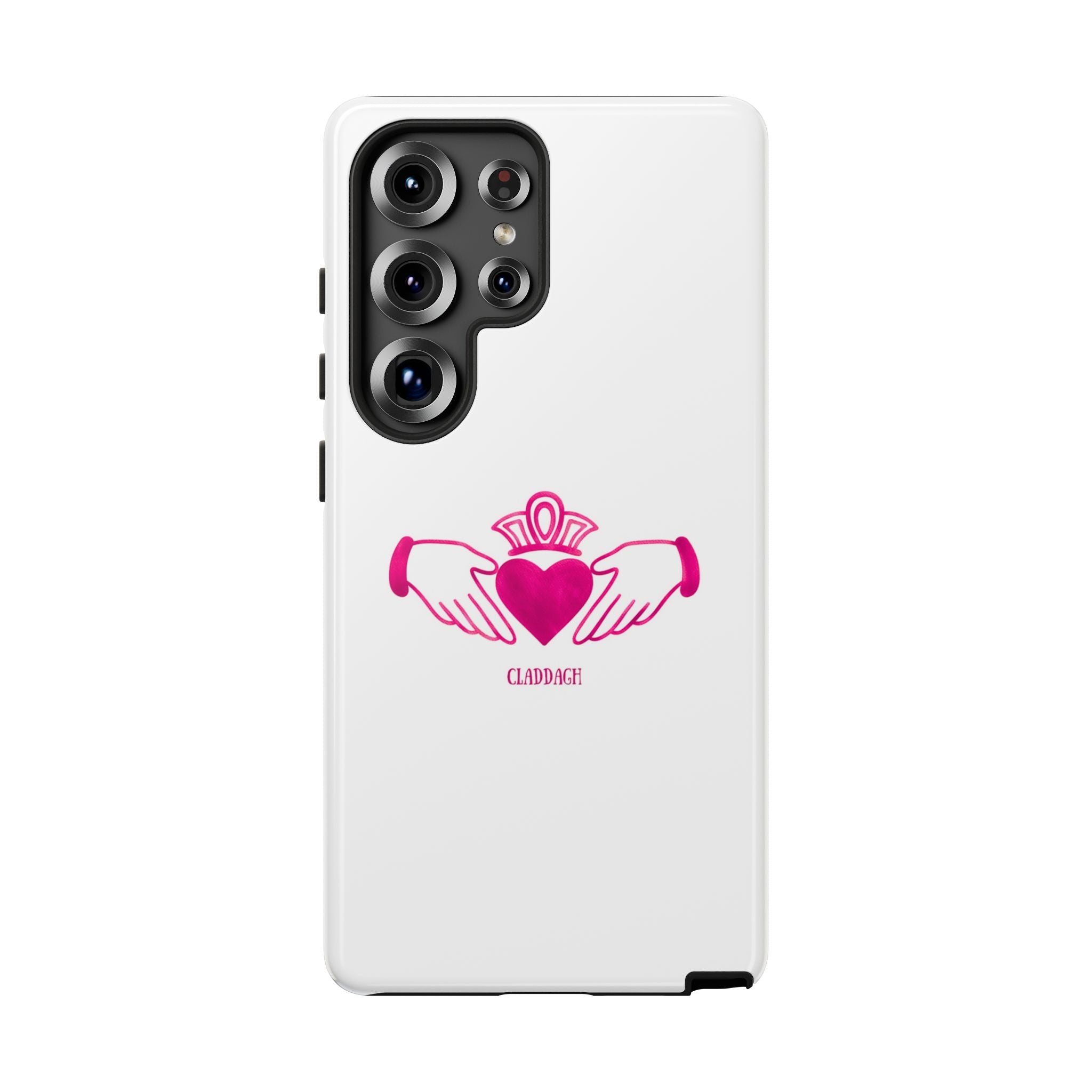 Pink Irish Claddagh Symbol Tough Phone Case
