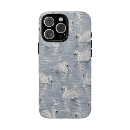 Swan Pattern Tough Case
