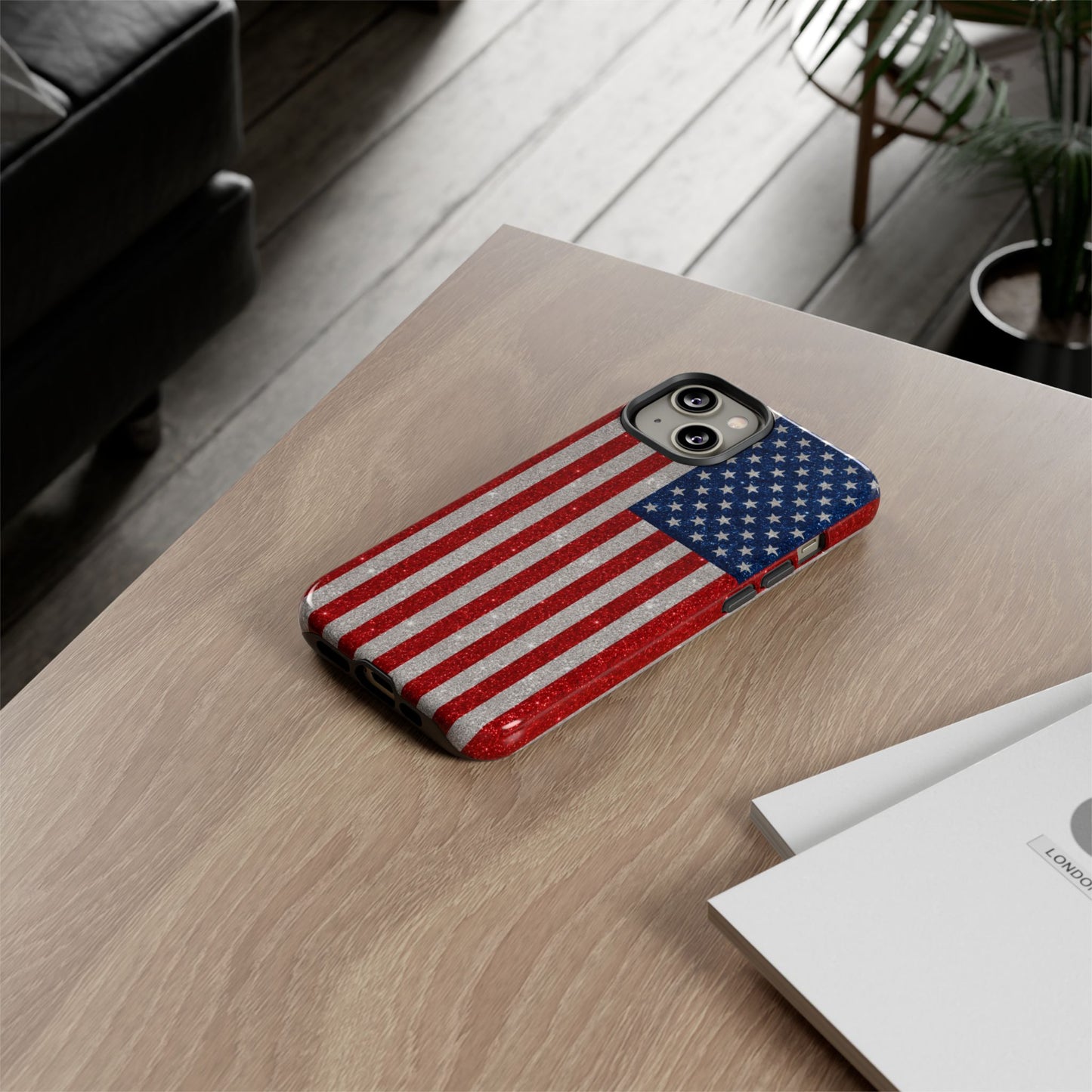America Glitter Tough Case