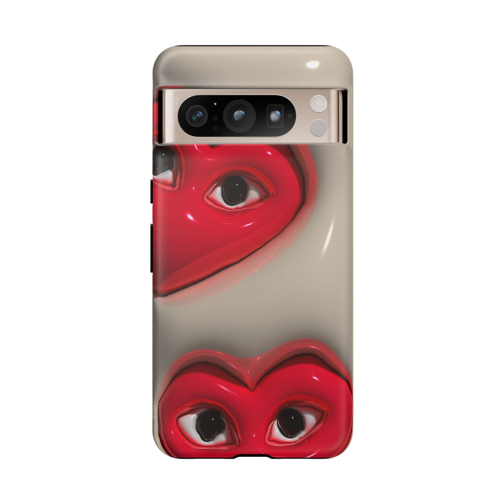 3D Hearts Phone Case