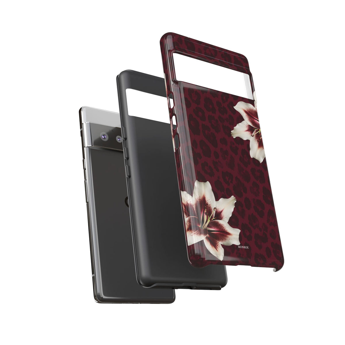 Burgundy Lily Leopard Tough Case