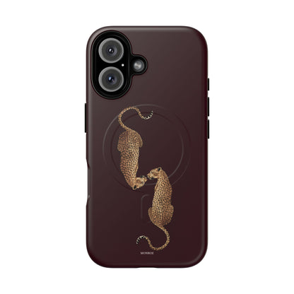 Burgundy Leopard Duo MagSafe Case