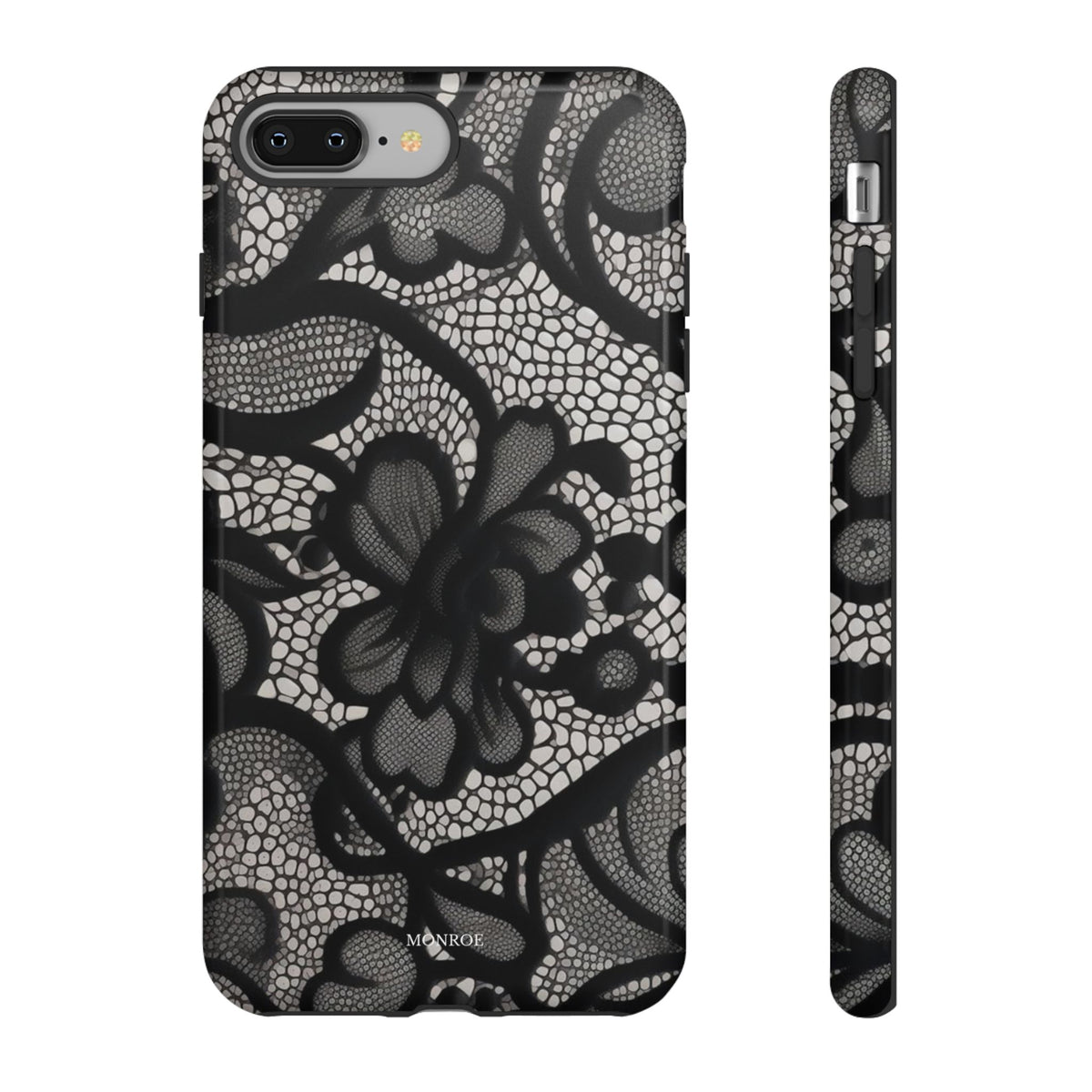 Black Vintage Lace Tough Case